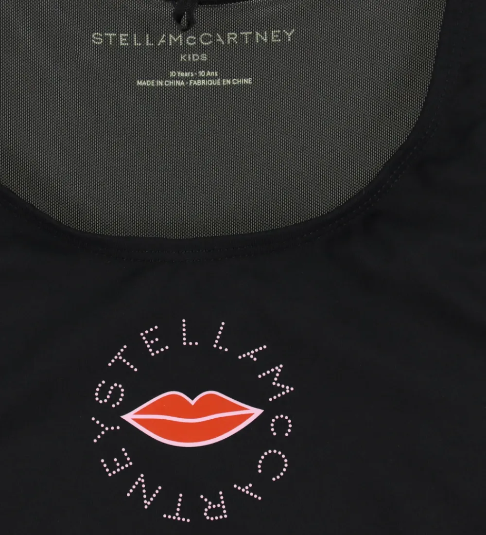 Badetøj-Stella McCartney Kids Badetop - UV50+ - Sort m. Læber