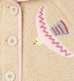 Stella McCartney Kids Fleece*Fleecejakke - Beige m. Fugle