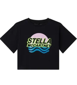 Stella McCartney Kids T-Shirts Og Toppe*T-shirt - Sort m. Print