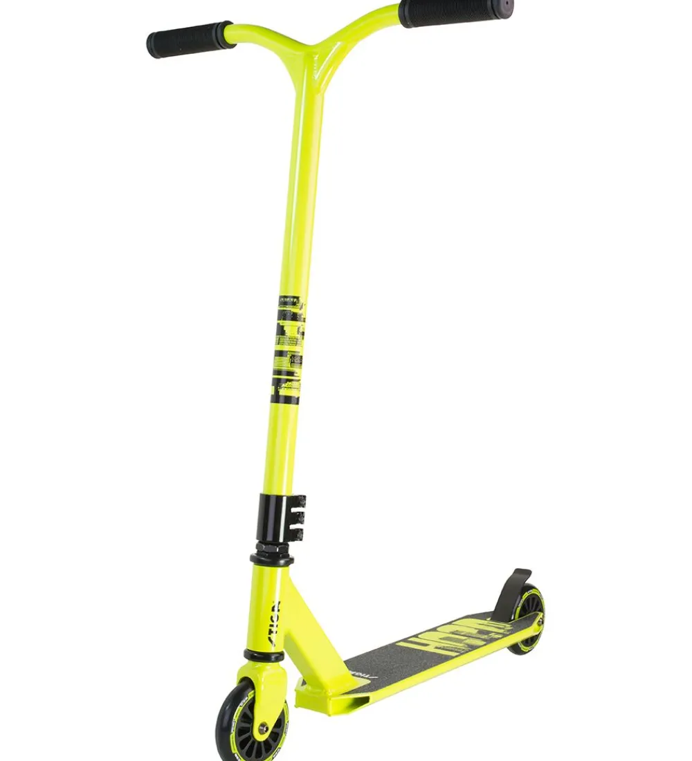 Stiga Løbehjul|Løbehjul*Løbehjul - Trick Scooter - Hood - Sort/Limegrøn