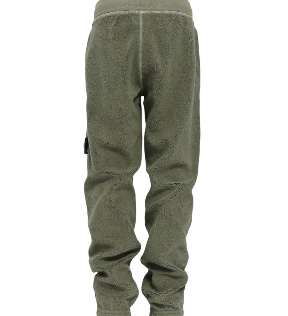 Stone Island Fleece*Fleecebukser - Military Green