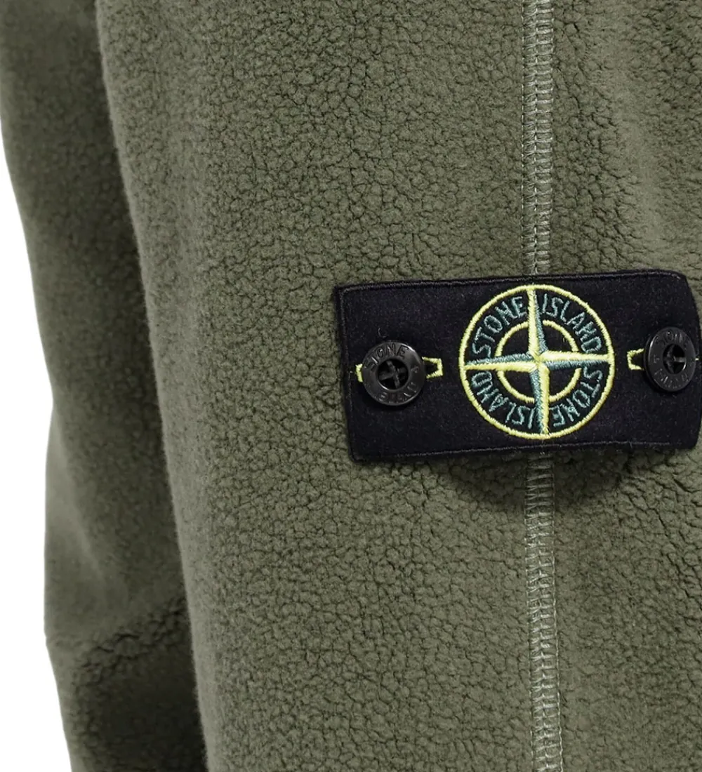 Stone Island Fleece*Fleecebukser - Military Green