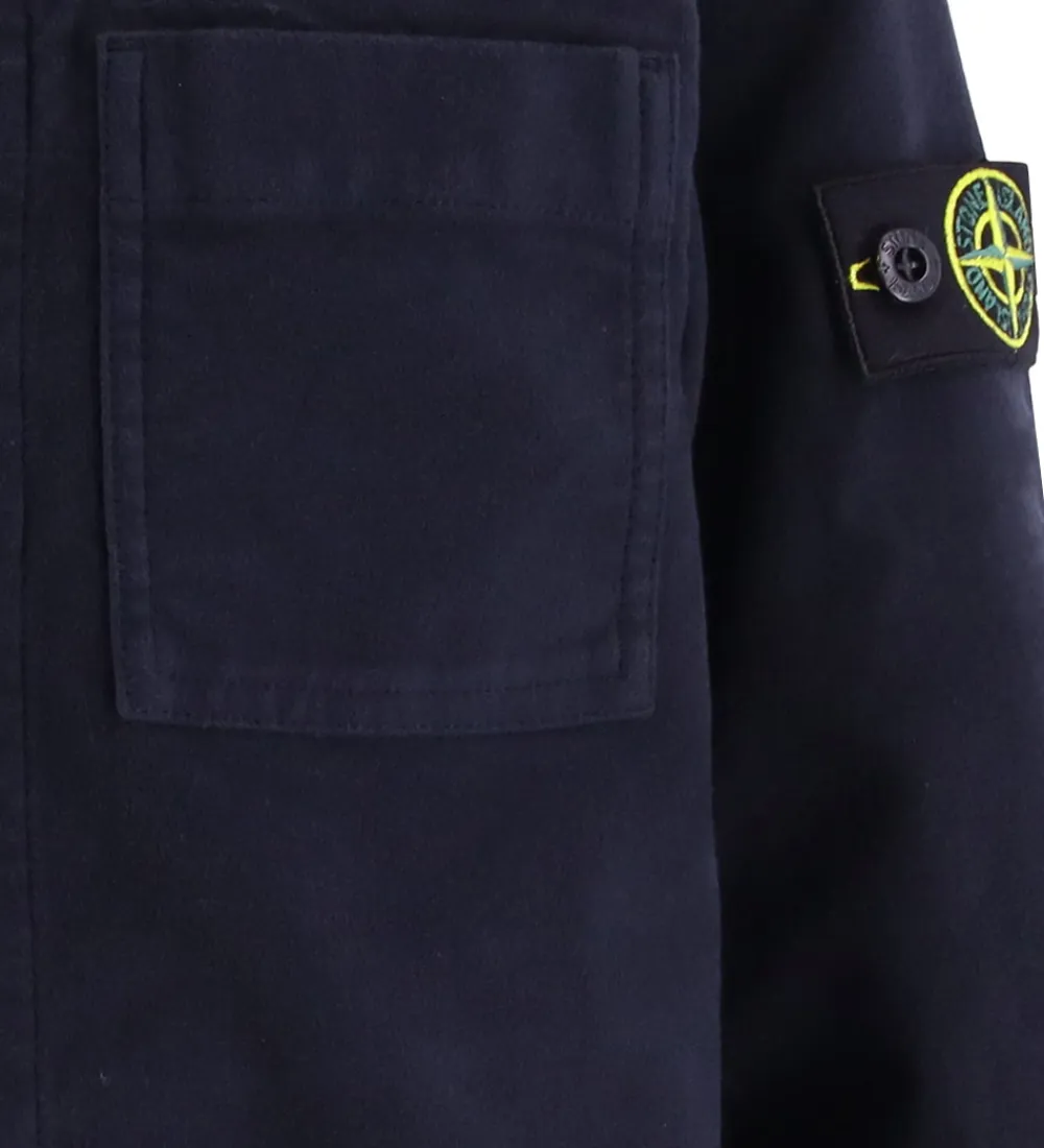 Stone Island Skjorter*Skjorte - Overshirt - Navy
