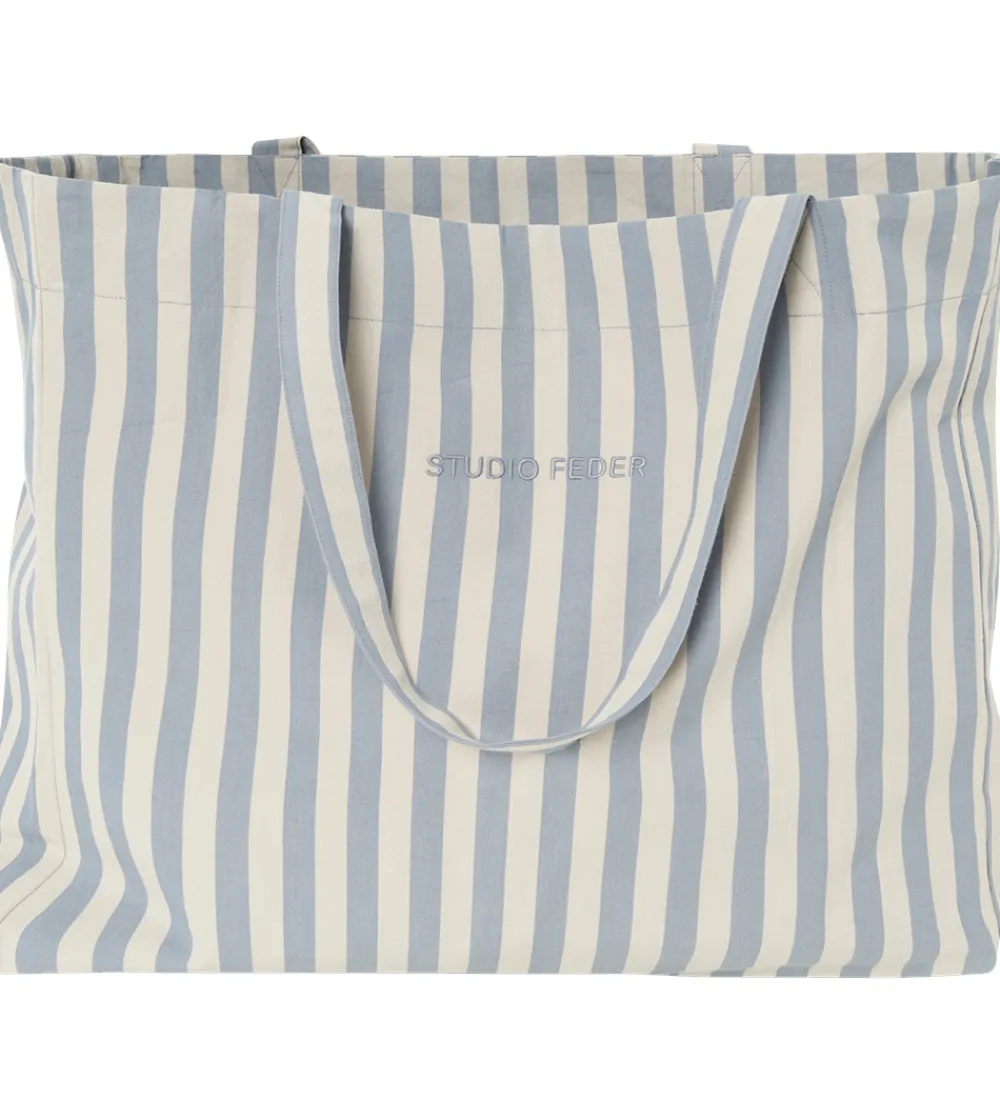 Shoppers-Studio Feder Shopper - Hanna - Canvas - 40x45 cm - Pale Blue Str
