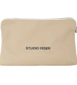 Studio Feder Toilettasker|Toilettasker*Toilettaske - Celia - Canvas - Sand Beige