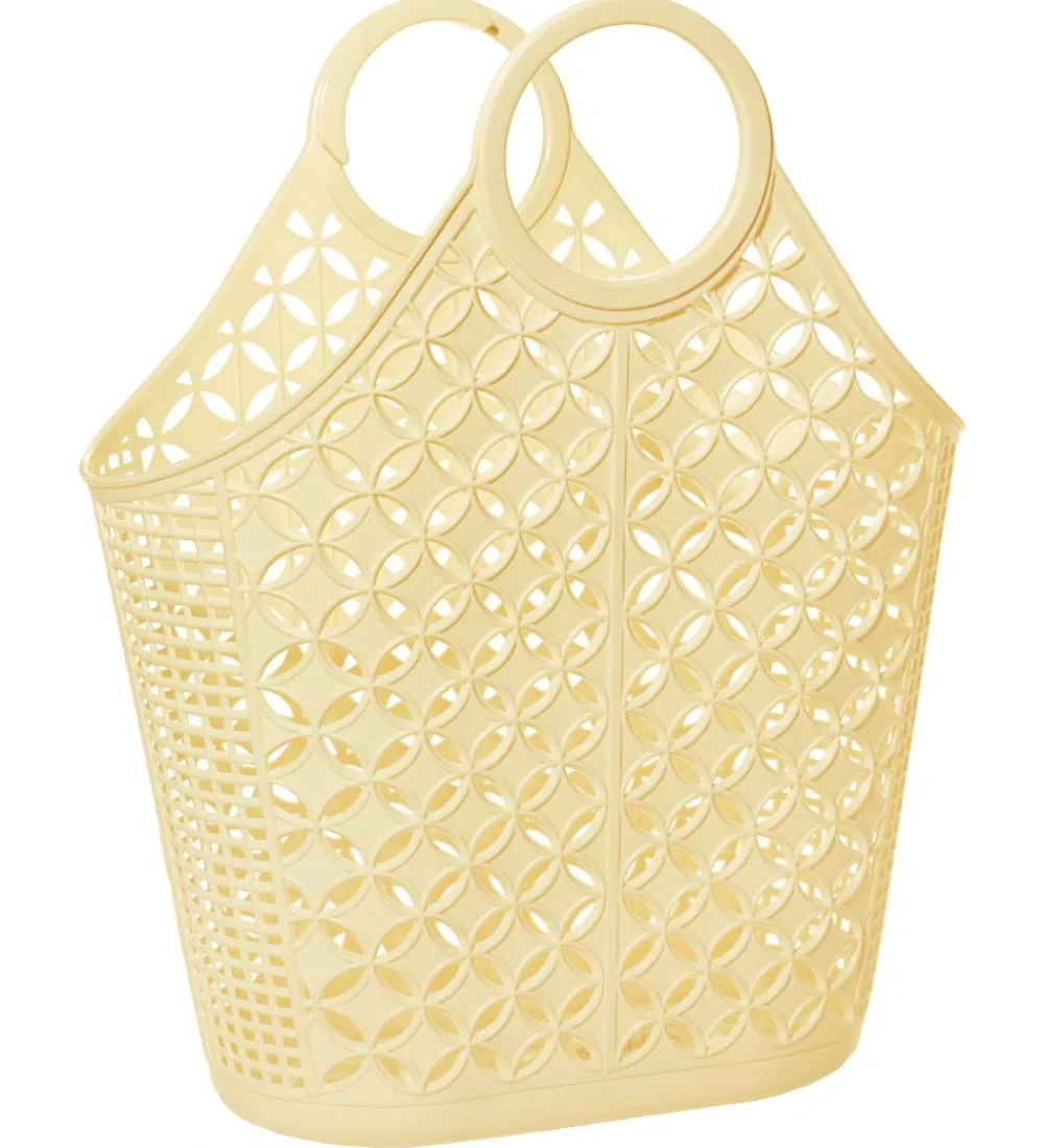Opbevaringstæpper-Sun Jellies Atomic Tote - 30x47x19 cm - Yellow
