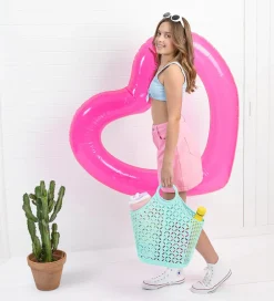 Opbevaringstæpper-Sun Jellies Atomic Tote - 30x47x19 cm - Yellow