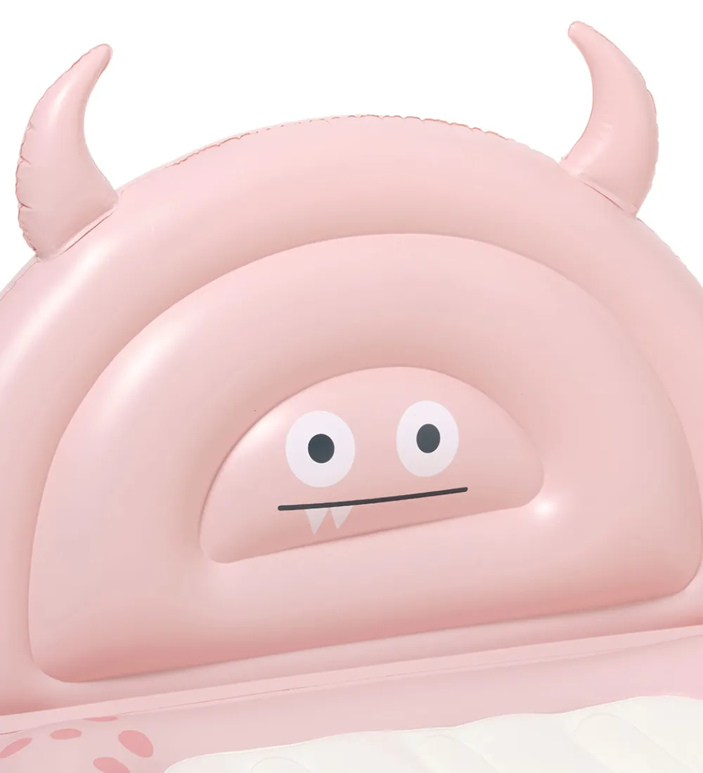 Senge|Møbler-SunnyLife Børneseng - Oppustelig - Monster - Pink
