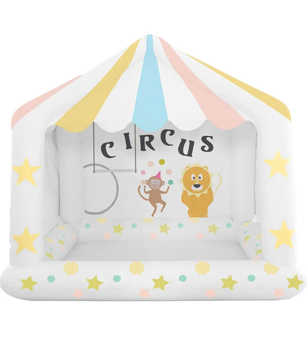 Legetelte|Legetelte-SunnyLife Cirkustelt - Chubby Circus Tent - Hvid m. Stjerner