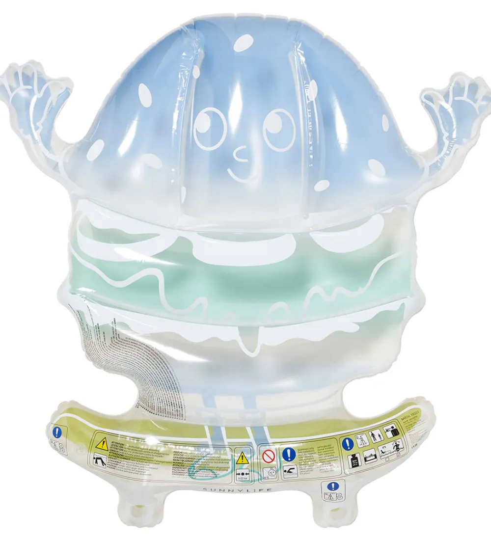Badedyr-SunnyLife Flyder - 156x158 cm - Burger Boy - Blue Lime