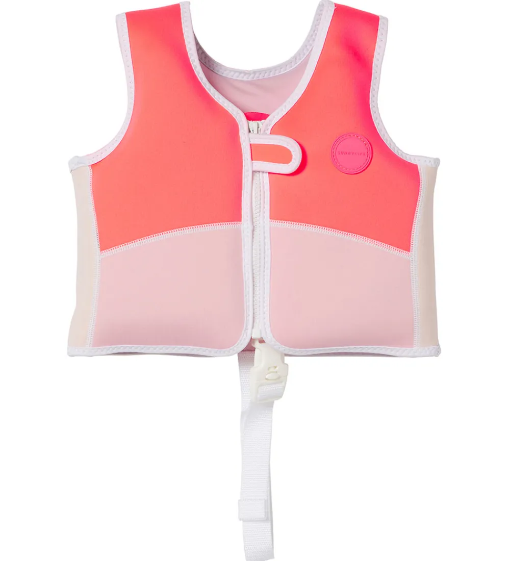 SunnyLife Svømmeveste*Svømmevest - Melody the Mermaid - 1-2 år - Neon Strawb