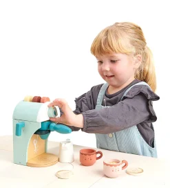 Tender Leaf Trælegetøj|Rolleleg*Trælegetøj - Cappucino Maskine