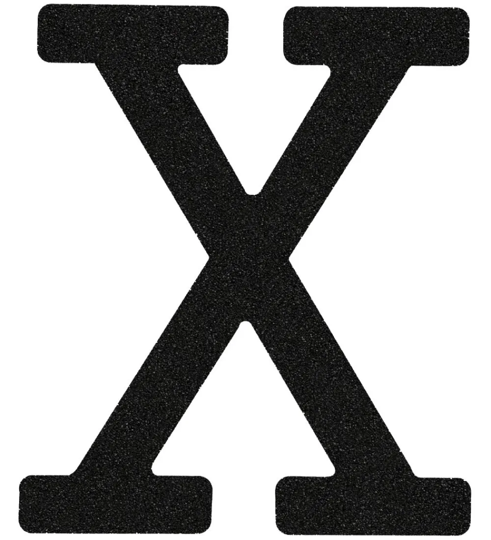 Bogstaver-Thats Mine That's Mine Bogstav - X - Sort Glimmer