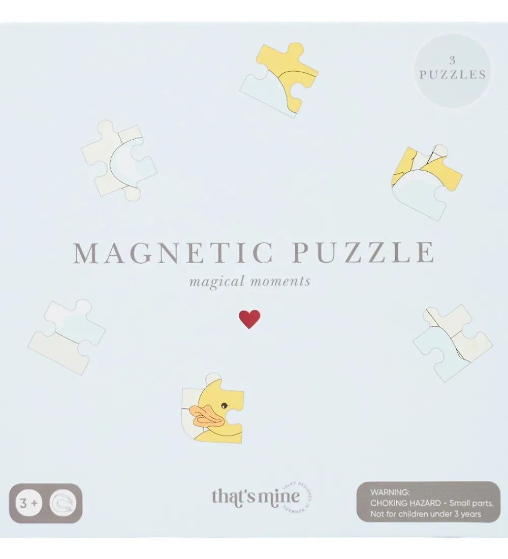 Spil|Puslespil-Thats Mine Magnetpuslespil - 3-pak - Ricki - Dino