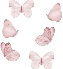 Wallsticker-Thats Mine That's Mine Wallstickers - Sommerfugle - 6stk - Rose