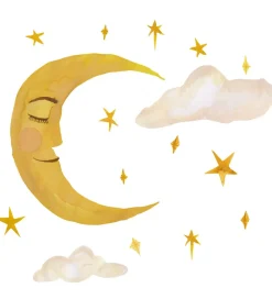 Thats Mine Wallsticker*That's Mine Wallstickers - Måne - Gul