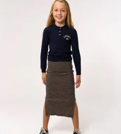 Nederdele-The New Nederdel - Rib - TnPriscilla - Navy Blazer Striped m. Gl
