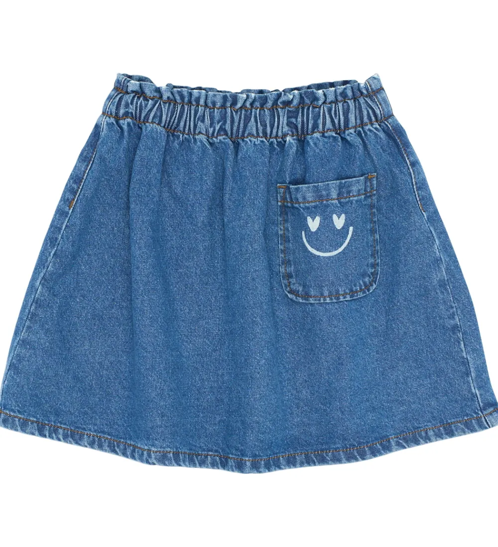 Nederdele-The New Nederdel - TnPurity - Medium Blue Denim