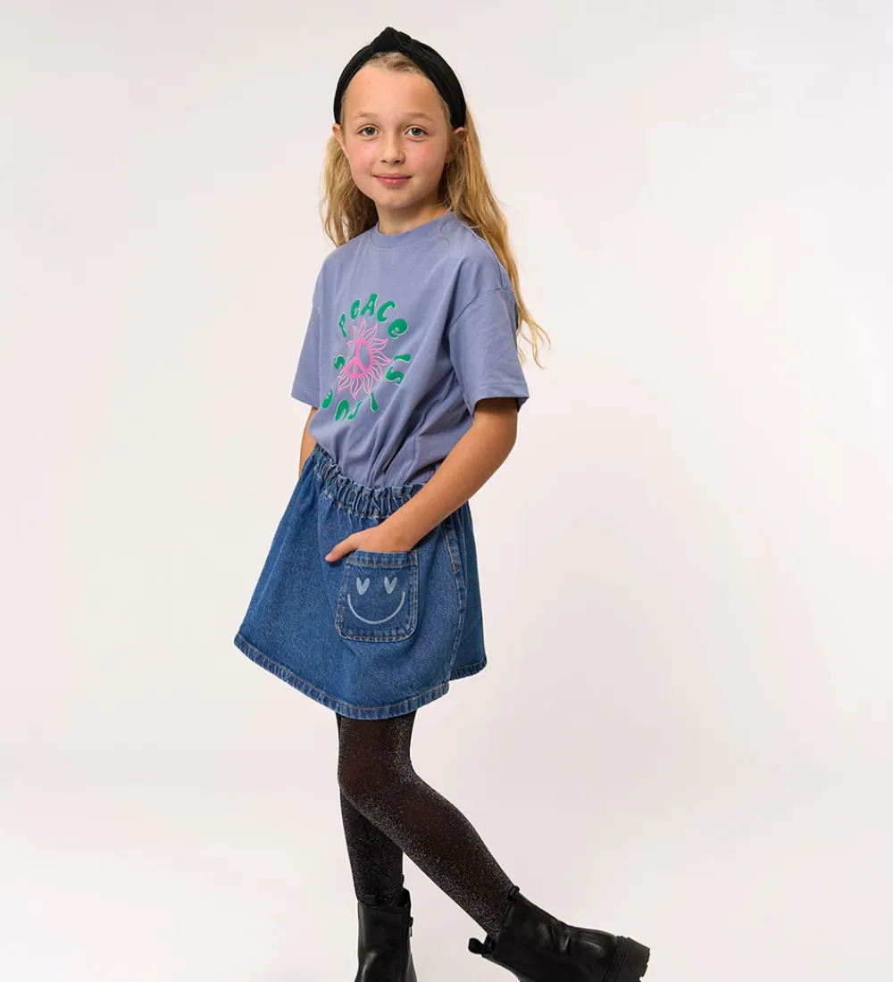Nederdele-The New Nederdel - TnPurity - Medium Blue Denim