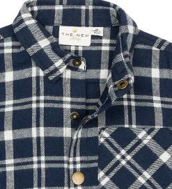 Skjorter-The New Siblings Skjorte - TnstRiggs - Flannel - Navy Blazer Che