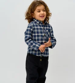 Skjorter-The New Siblings Skjorte - TnstRiggs - Flannel - Navy Blazer Che