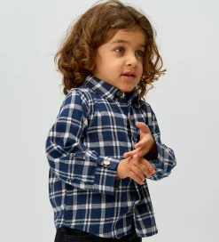 Skjorter-The New Siblings Skjorte - TnstRiggs - Flannel - Navy Blazer Che
