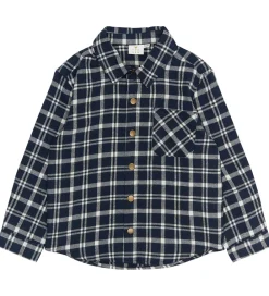 Skjorter-The New Skjorte - TnRonan - Navy Blazer Check