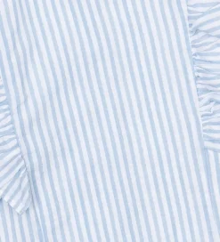 The New Toppe*Top/Hårelastik - TnNalani - White Swan Striped m. Glimme