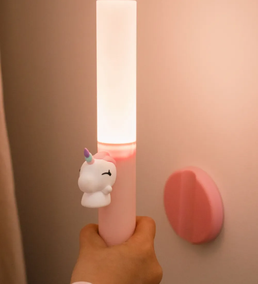 Lamper-The Zoofamily Lampe - 3-i-1 - Rosa m. Enhjørning