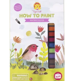 Skriveredskaber-Tiger Tribe Farvesæt How To Paint - Watercolour