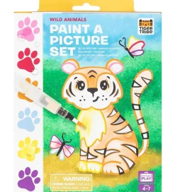 Skriveredskaber-Tiger Tribe Farvesæt - Paint A Picture Set - Wild Animals