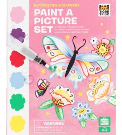 Skriveredskaber-Tiger Tribe Farvesæt - Paint A Picture Set - Butterflies & Flowe