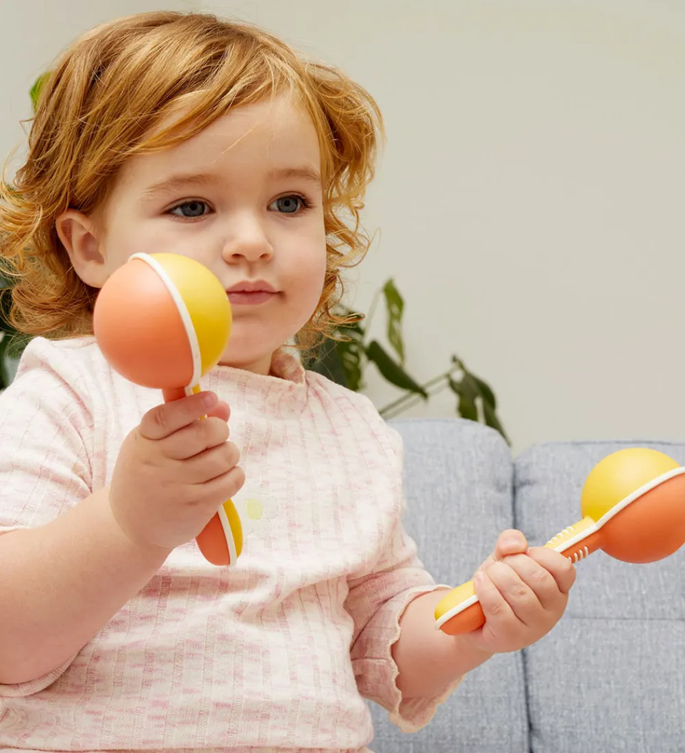 Tiger Tribe Musikinstrumenter*Maracas - Bioplast - Gul/Orange