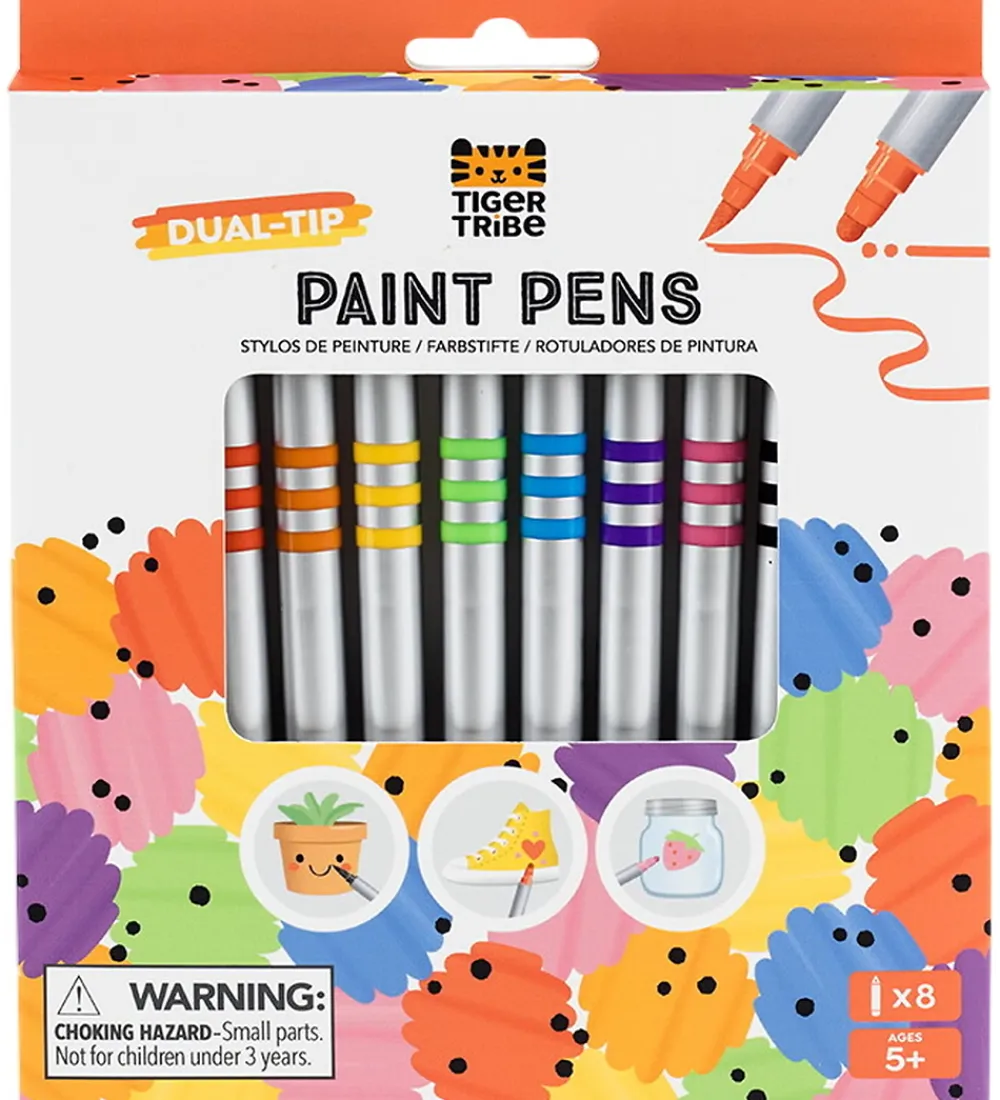 Tuscher Og Farver|Kreativ Leg-Tiger Tribe Tuscher - Dual-Tip - Paint Pens
