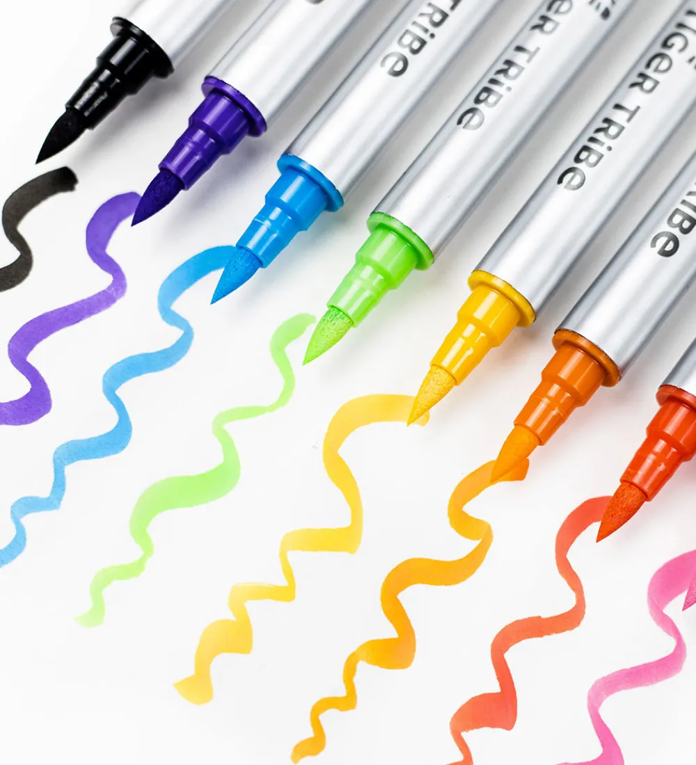 Tuscher Og Farver|Kreativ Leg-Tiger Tribe Tuscher - Dual-Tip - Paint Pens