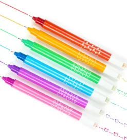 Tuscher Og Farver|Kreativ Leg-Tiger Tribe Tuscher - Roller Pattern Pens - 6 stk