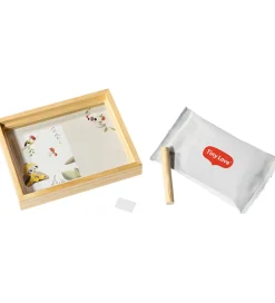 Tiny Love Plakater Og Billeder*Aftryksæt - Hånd/Fod - Wooden Frame