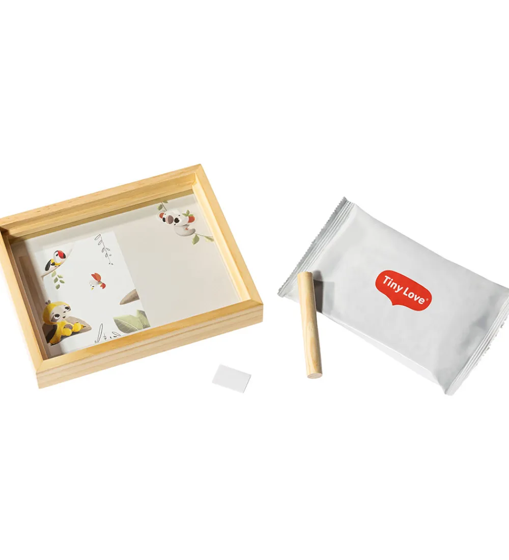 Tiny Love Plakater Og Billeder*Aftryksæt - Hånd/Fod - Wooden Frame