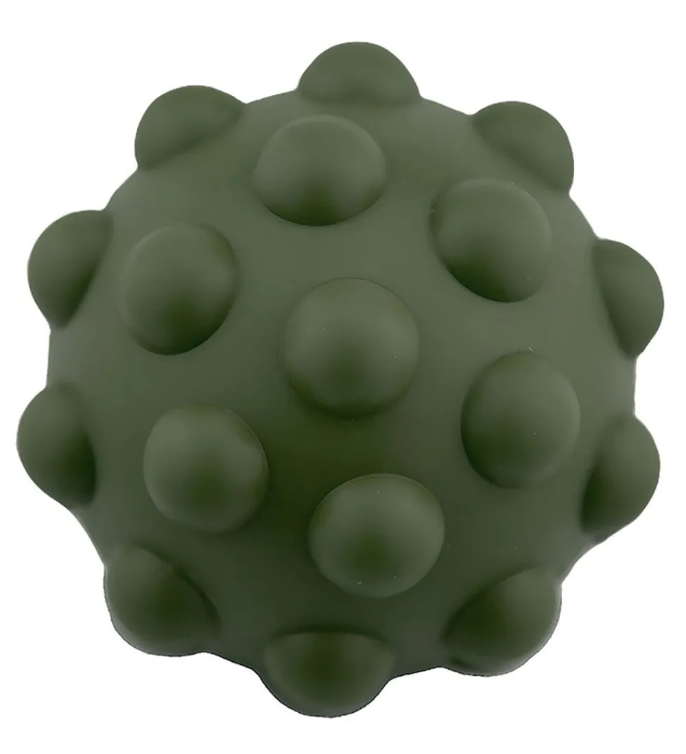 Bolde-Tiny Tot Bold - Sensory Silicone Fidget Ball - 10 cm - Armygrøn