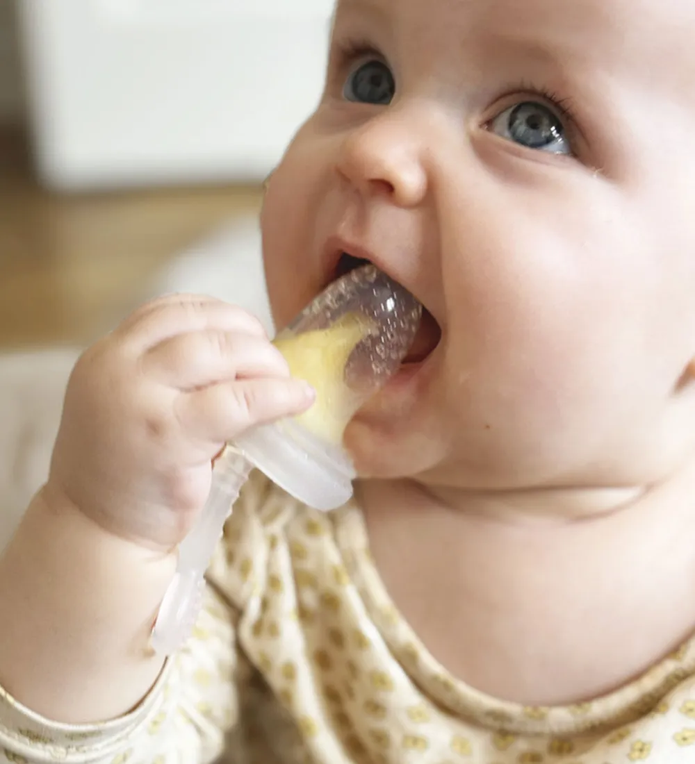 Sutteflasker|Amning-Tiny Tot Food Feeder m. Mini Fryseform - Smokey Green