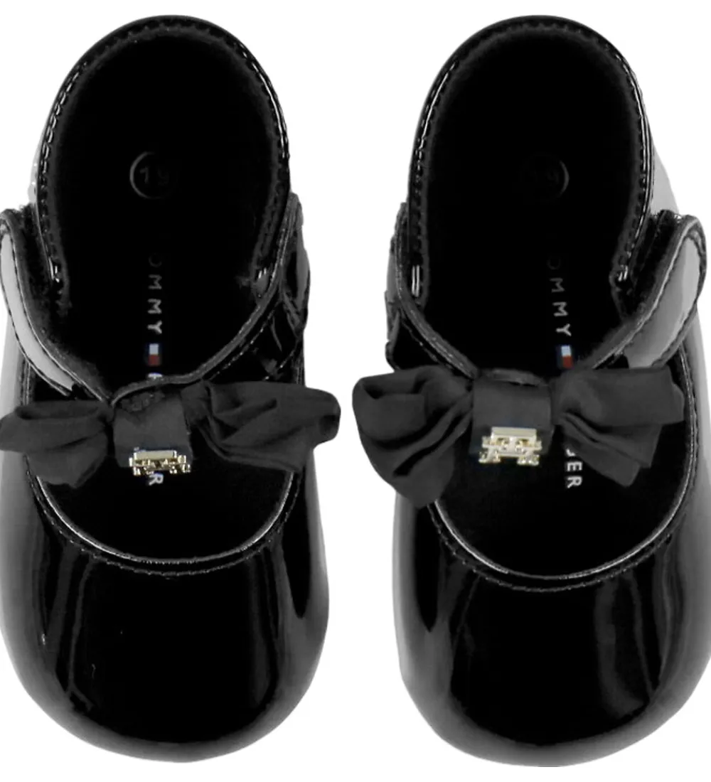 Tommy Hilfiger Hjemmesko*Ballerina Hjemmesko - Black/Sløjfe