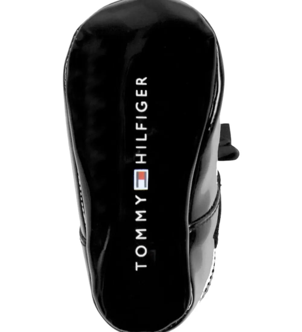 Tommy Hilfiger Hjemmesko*Ballerina Hjemmesko - Black/Sløjfe