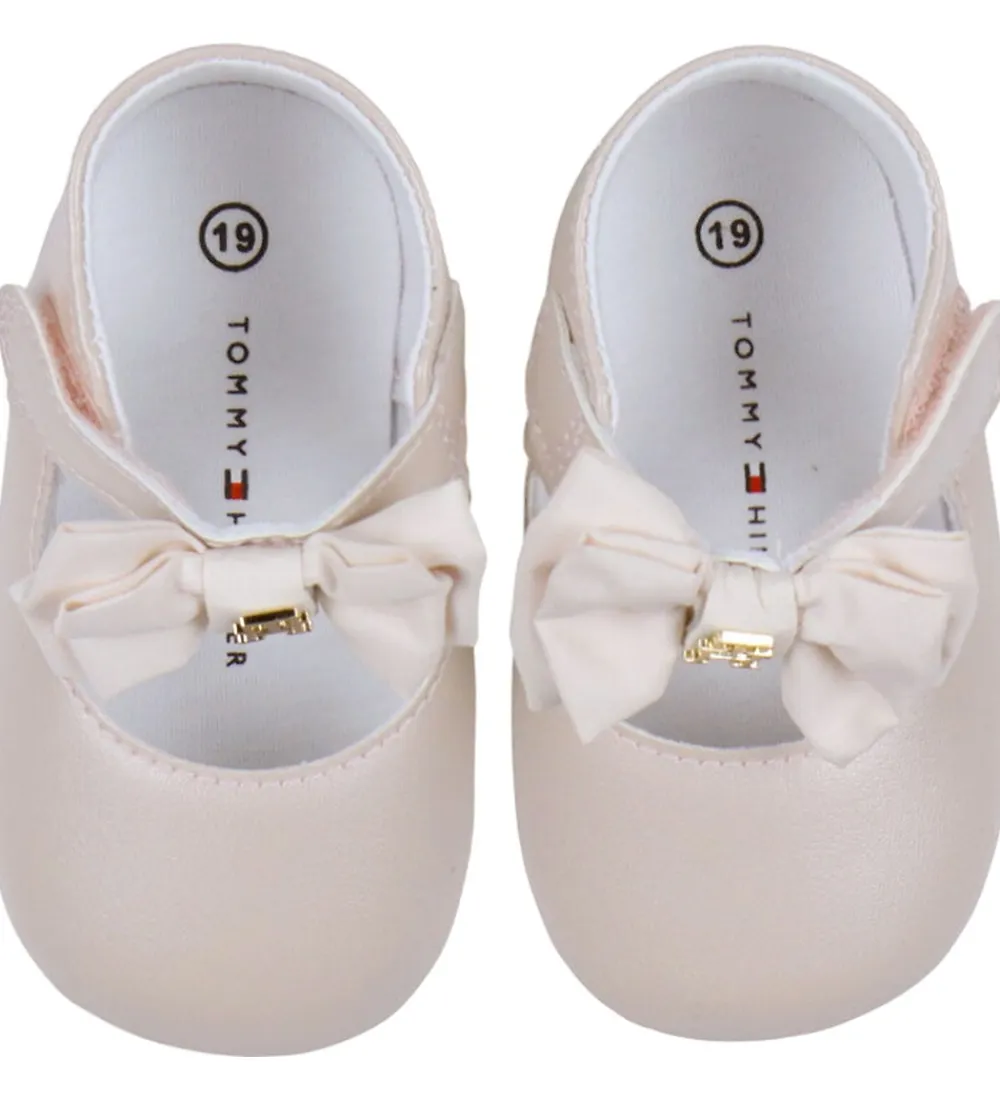 Hjemmesko-Tommy Hilfiger Ballerina Hjemmesko - Nude/Sløjfe