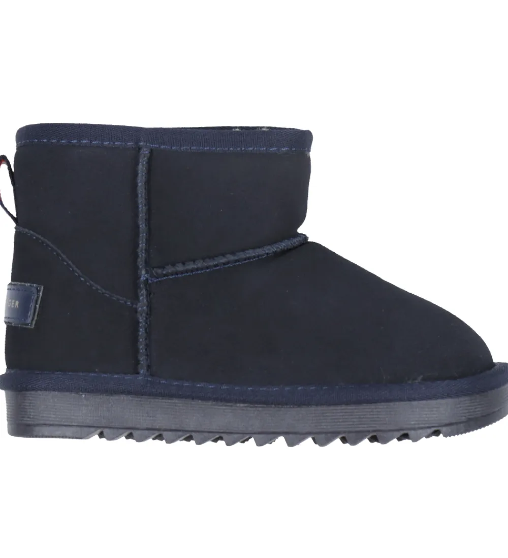 Bamsestøvler-Tommy Hilfiger Bamsestøvler - Fur Boot - Blå