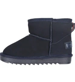 Bamsestøvler-Tommy Hilfiger Bamsestøvler - Fur Boot - Blå
