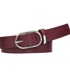 Bælter-Tommy Hilfiger Bælte - Oval - Burgundy