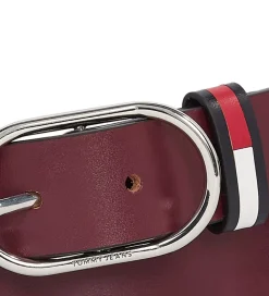 Bælter-Tommy Hilfiger Bælte - Oval - Burgundy