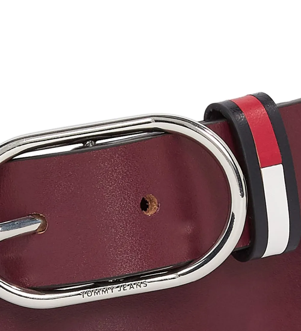 Bælter-Tommy Hilfiger Bælte - Oval - Burgundy