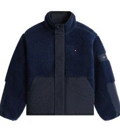 Fleece-Tommy Hilfiger Fleecejakke - Teddy - Dark Night Blue
