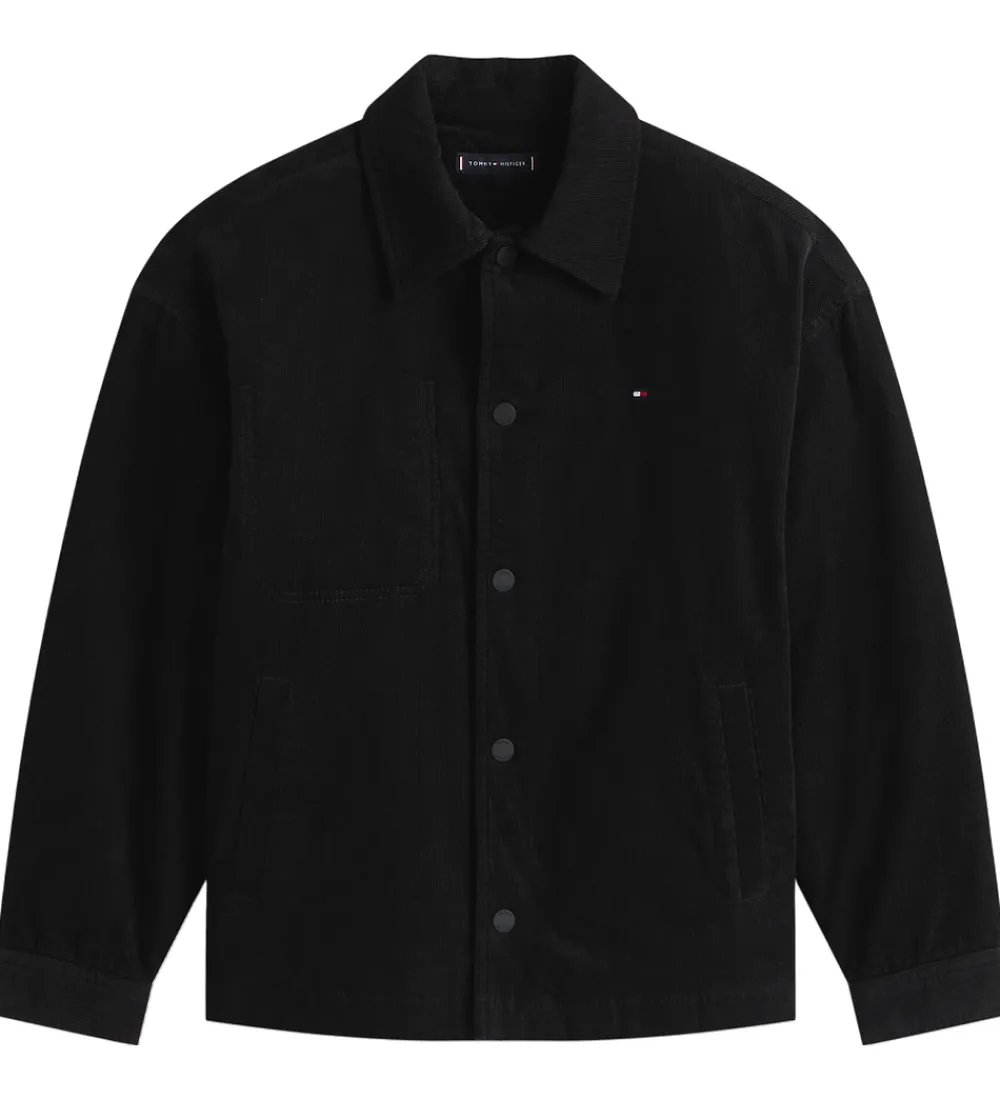 Tommy Hilfiger Skjorter|Konfirmationstøj*Fløjlsjakke - Overshirt - Sort